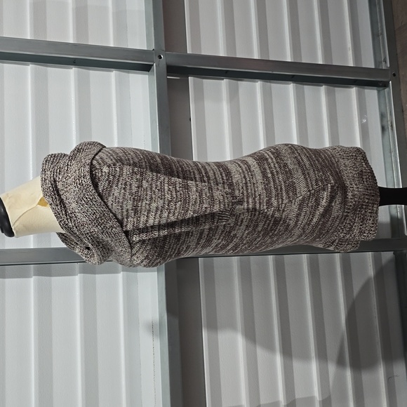 Mudd Love Peace Happiness Gray Cowl Neck Short Sleeve Sweater Dress Women Large - Picture 5 of 11